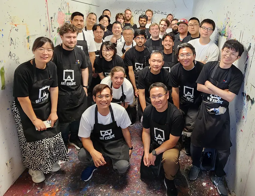 Team art class activity