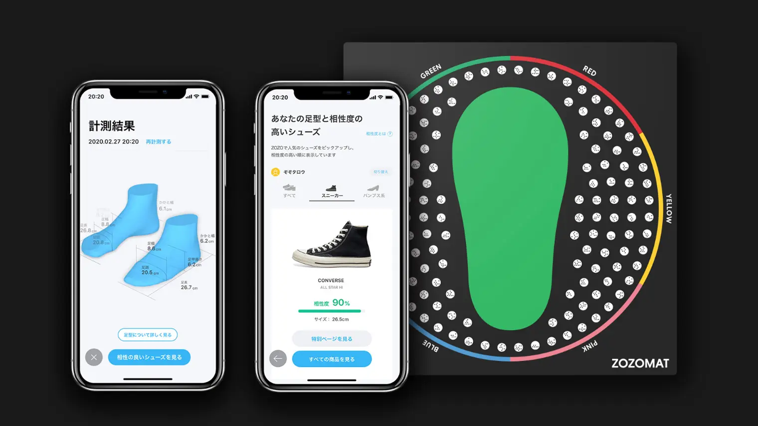 ZOZOMAT foot scanning technology